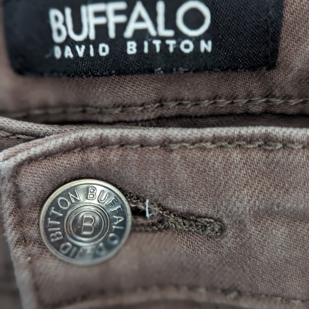 Buffalo David Britton Hanna high rise brown jeans sz 6/28 - Picture 4 of 7